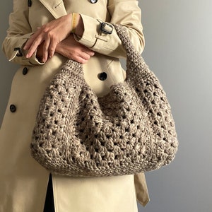 CROCHET PATTERN SAHARA Crochet Bag Pattern Wool Bag purse  woman bag shopping bag summer bag beach bag, handbag