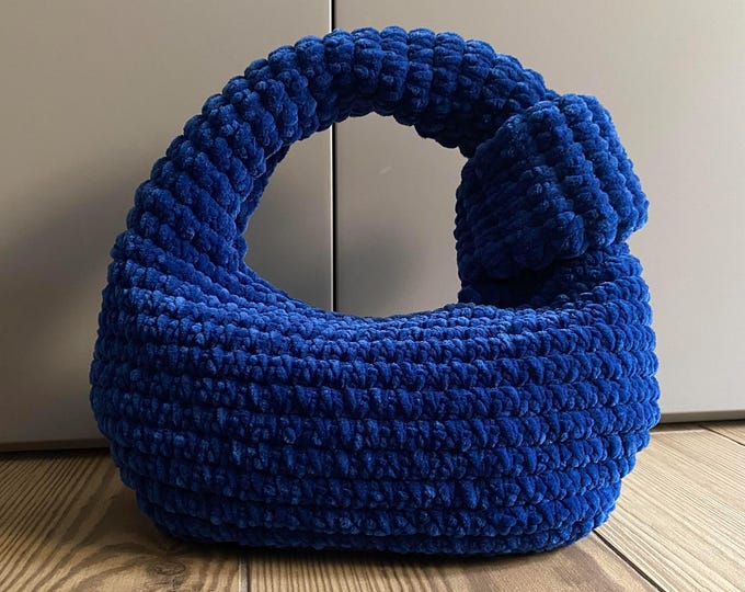CROCHET PATTERN VELVET bag Bag Crochet Bag Pattern Wool Bag crochet purse  woman bag shopping bag chenille bag handbag