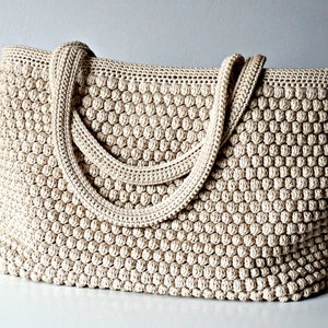 MOTIF DE CROCHET Sac fourre-tout au crochet pour femme, sac à main au crochet, sac shopping, sac d'été, sac de plage, sac à main, sac à bandoulière au crochet image 4