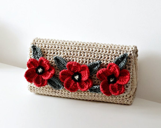 CROCHET PATTERN Crochet Bag Pattern crochet purse pochette pattern woman bag, evening bag, summer bag, handbag, crochet bag, clutch