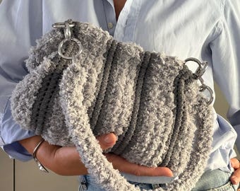 CROCHET PATTERN THORA Pochette Bag Crochet Bag Pattern Wool Bag crochet purse  woman bag shopping bag summer bag beach bag, handbag