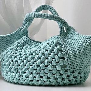 4 CROCHET PATTERNS Crochet Bag Pattern Tote Pattern crochet purse woman bag, shopping bag, summer bag handbag crochet shoulder bag image 4