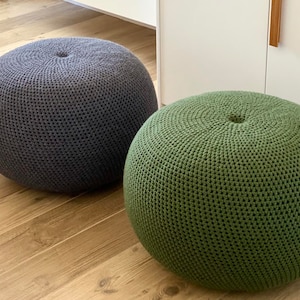 CROCHET PATTERN Urchin Shell Pouf DIY Tutorial Crochet Pouf Poof, Ottoman, Footstool, Home Decor, Pillow, Bean Bag, Floor cushion