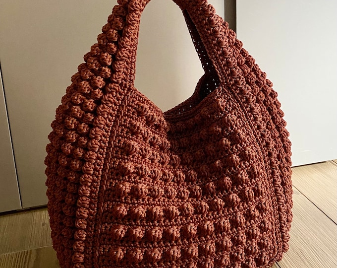 CROCHET PATTERN Ferrara Bag Crochet Bag Pattern Tote Pattern crochet purse  woman bag, shopping bag, summer bag beach bag, handbag
