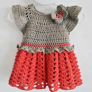 Crochet PATTERN Girl Dress Pattern Crochet Newborn Outfit Baby Girl Clothes Crochet Baby Dress PATTERN PDF (sizes up to 8 years)