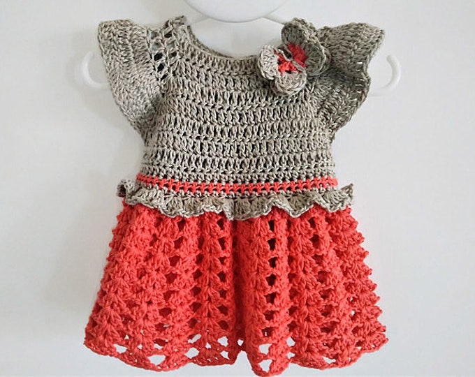 Crochet PATTERN Girl Dress Pattern Crochet Newborn Outfit Baby Girl Clothes Crochet Baby Dress PATTERN PDF (sizes up to 8 years)