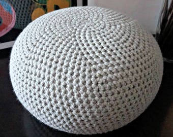 HÄKELMUSTER Diy Anleitung Häkeln Pouf Poof, Ottoman, Fußhocker, Wohndeko, Kissen, Sitzsack, Bodenkissen Easy (Häkelanleitung)