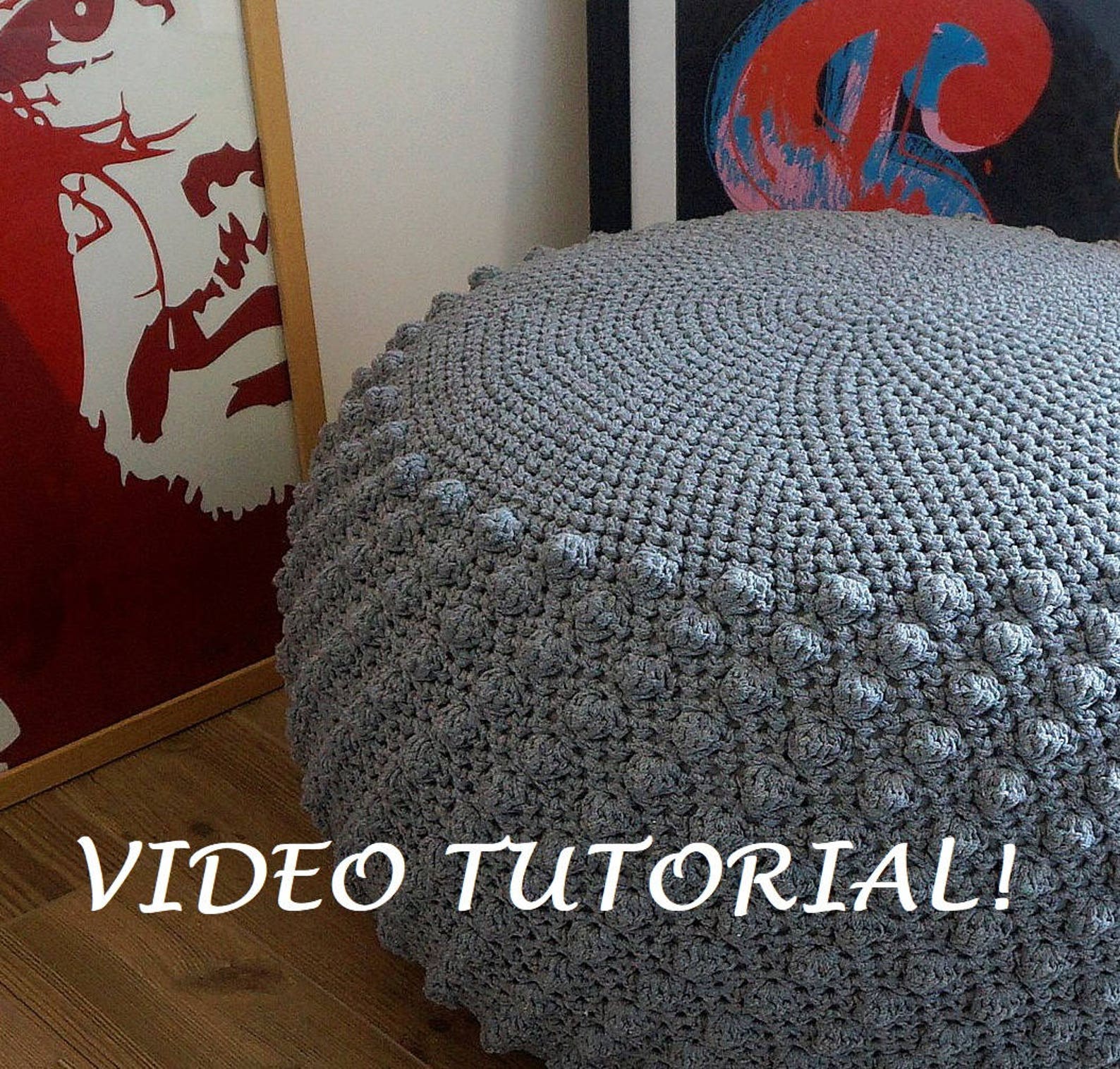 CROCHET PATTERN Video Tutorial Diy Tutorial XL Large Crochet Etsy Canada