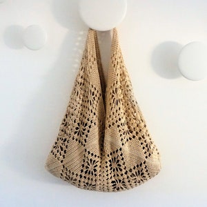 HÄKELANLEITUNG Markttasche Boho Style Häkeltasche Muster Henkeltasche Muster Häkeltasche Einkaufstasche Sommertasche Strandtasche Handtasche Markttasche