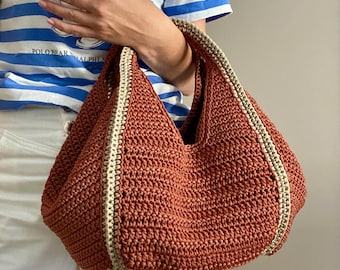 CROCHET PATTERN LIMA Bag Crochet Bag Pattern Wool Bag crochet purse  woman bag shopping bag summer bag beach bag, handbag Raffia Bag