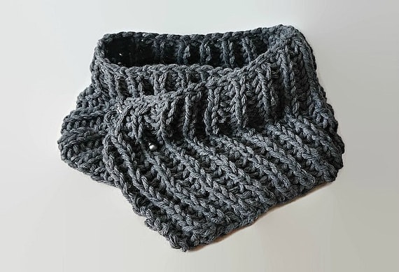 KNITTING PATTERN Knit Scarf Pattern Eternity Scarf Knitting