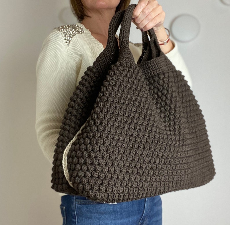 4 CROCHET PATTERNS Crochet Bag Pattern Tote Pattern crochet purse woman bag, shopping bag, summer bag handbag crochet shoulder bag image 2