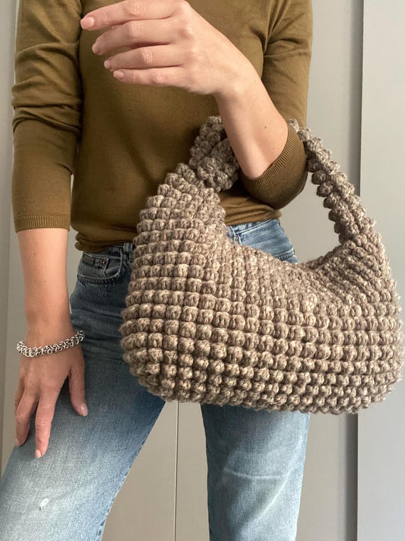 SCHEMA ALL'UNCINETTO Borsa GLORIA Modello all'uncinetto Borsa in lana Borsa all'uncinetto Borsa da donna Borsa shopping Borsa estiva Borsa da spiaggia, borsa a mano Borsa in rafia - Italia