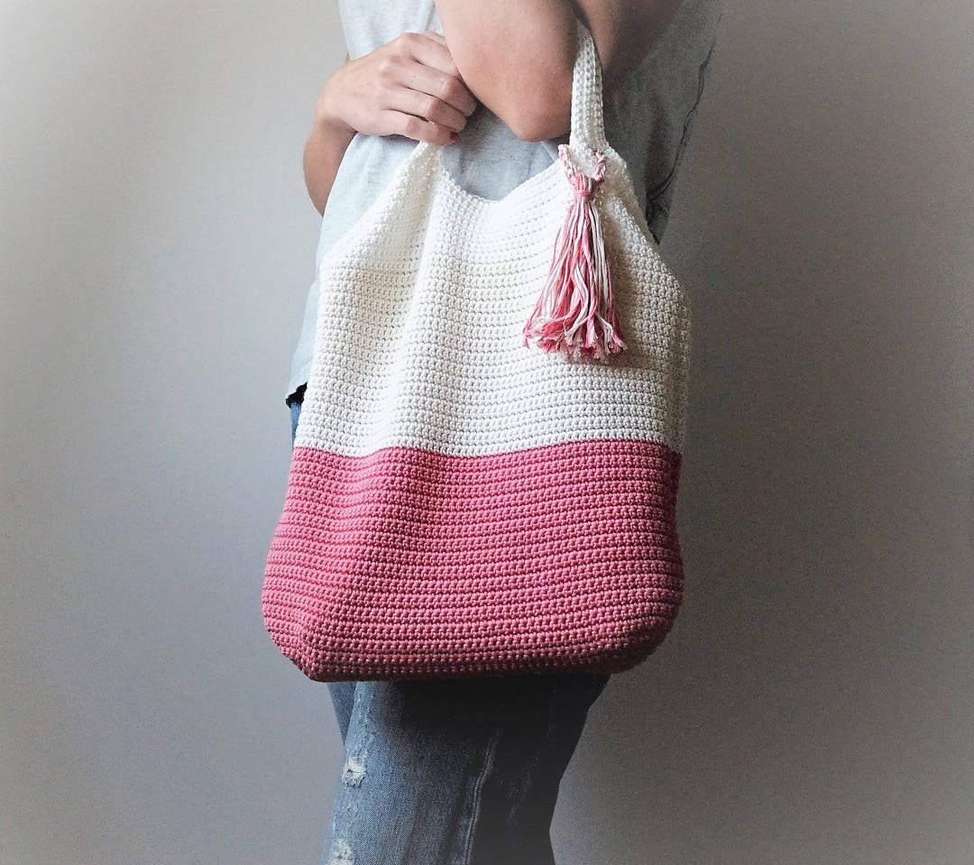 CROCHET PATTERN Crochet Tote Bag PATTERN, Bucket Bag, Boho Crochet ...