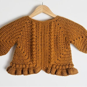 CROCHET PATTERN Crochet Baby, Child Granny Square Sweater, Jacket, Baby Pullover, Easy crochet image 3