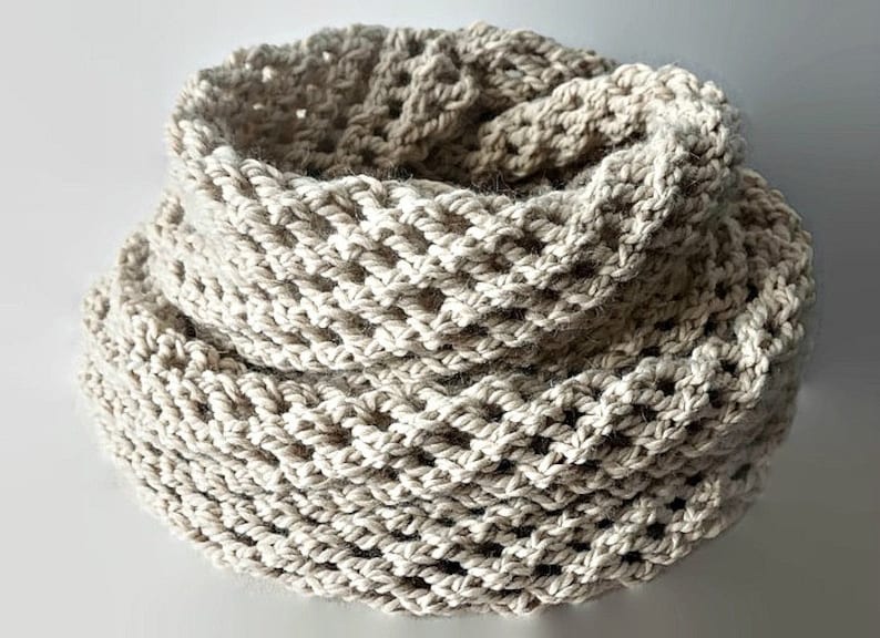 4 PDF Patterns Knit Infinity Scarf Pattern Eternity Scarf Knitting Pattern Knitting Scarves Pattern Crochet Infinity Scarf Pattern zdjęcie 2
