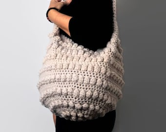 CROCHET PATTERN Crochet Bag Pattern Tote Pattern crochet purse  slouchy bag, shopping bag, women bag, handbag, crochet shoulder bag