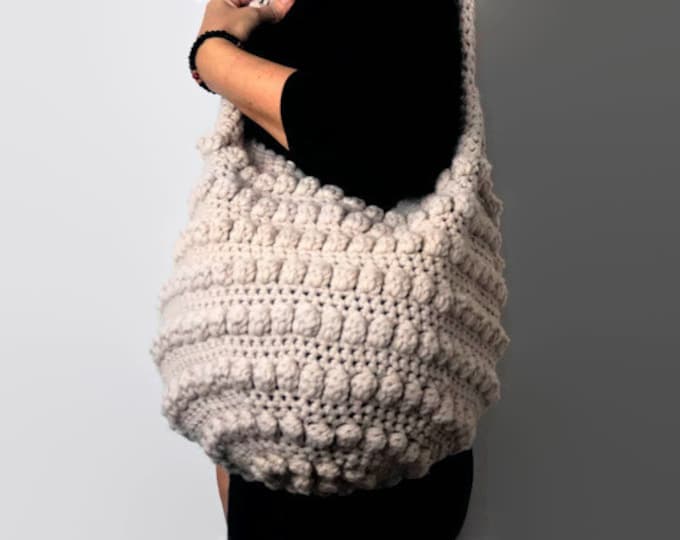 CROCHET PATTERN Crochet Bag Pattern Tote Pattern crochet purse  slouchy bag, shopping bag, women bag, handbag, crochet shoulder bag
