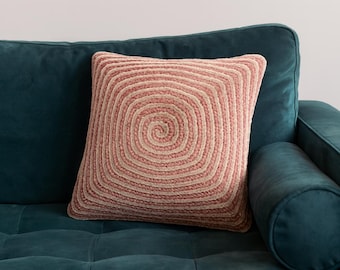 CROCHET PATTERN, Spiral  Pillow Pattern, Crochet Pillow Pattern, Pillow Cover Pattern, Crochet, Pattern, Pillow Pattern, Patterns