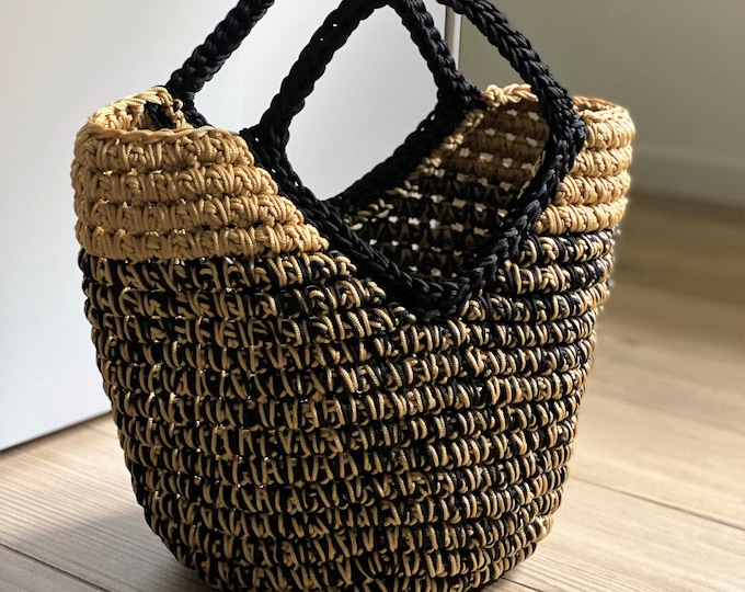 CROCHET PATTERN V-Bag Crochet Bag Tote Pattern crochet purse  woman bag, shopping bag, summer bag beach bag, handbag