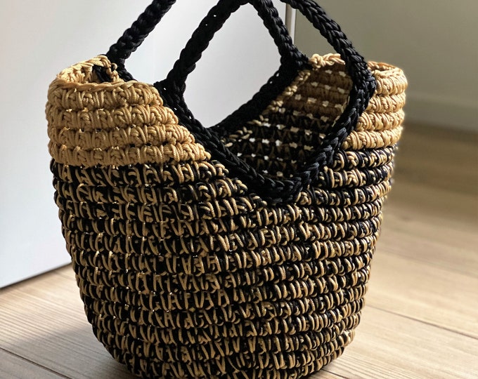 CROCHET PATTERN V-Bag Crochet Bag Tote Pattern crochet purse  woman bag, shopping bag, summer bag beach bag, handbag