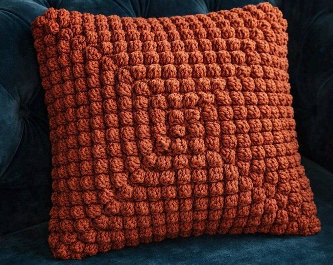 CROCHET PATTERN, Bobbles in the Puff Pillow Pattern, Crochet Pillow Pattern, Pattern, Crochet, Pattern, Pillow Pattern, Pillows Patterns