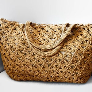 HÄKELANLEITUNG Schultertasche Häkelmuster Schultertasche, Einkaufstasche, Sommertasche, Strandtasche, Handtasche, Häkelanleitung