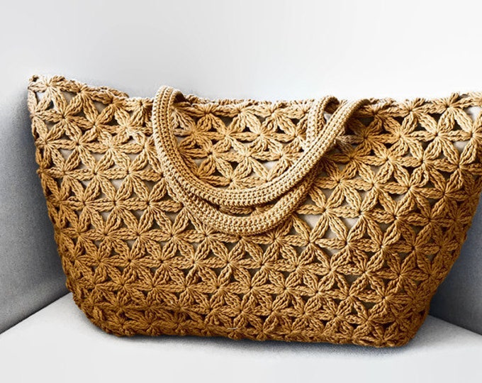 CROCHET PATTERN Crochet Bag Pattern Tote Pattern crochet purse  woman bag, shopping bag, summer bag beach bag, handbag, crochet shoulder bag