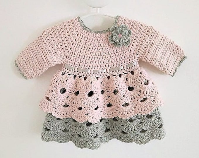 Crochet PATTERN Baby Dress  Dress Pattern Crochet  Newborn Outfit Baby Girl Clothes Crochet Baby Dress PATTERN PDF (sizes up to 4 years)