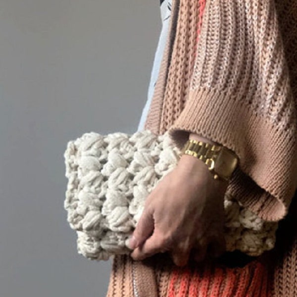 EASY CROCHET PATTERN Crochet Bag Pattern crochet purse pochette pattern woman bag, evening bag, summer bag, handbag, crochet bag, clutch