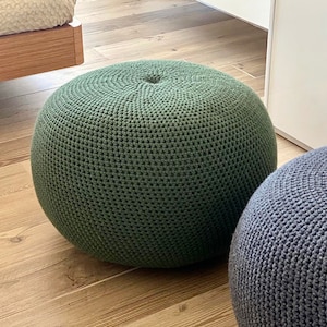 CROCHET PATTERN Urchin Shell Pouf DIY Tutorial Crochet Pouf Poof ...