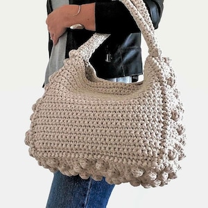Modèle de sac au crochet Creta Bag Crochet Bag Pattern Sac pour femme, sac shopping, sac d'été, sac de plage, sac à main, sac à bandoulière au crochet