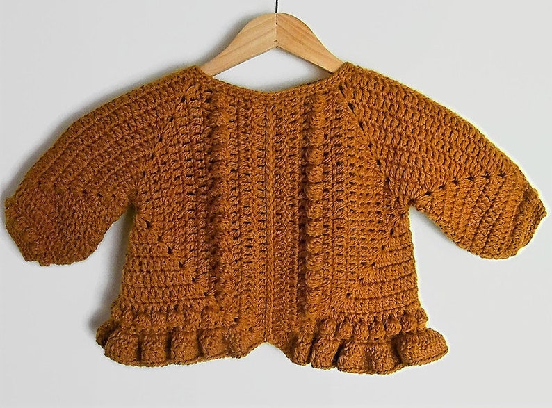 CROCHET PATTERN Crochet Baby, Child Granny Square Sweater, Jacket, Baby Pullover, Easy crochet image 4