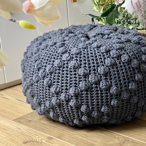 CROCHET PATTERN DIY Tutorial Large Crochet Pouf Poof, Ottoman, Footstool, Home Decor, Pillow, Bean Bag, Floor cushion (Crochet Pattern)