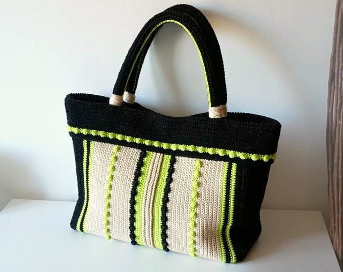 CROCHET PATTERN Crochet Bag Pattern Tote Pattern crochet purse  woman bag, shopping bag, summer bag beach bag, handbag, crochet shoulder bag