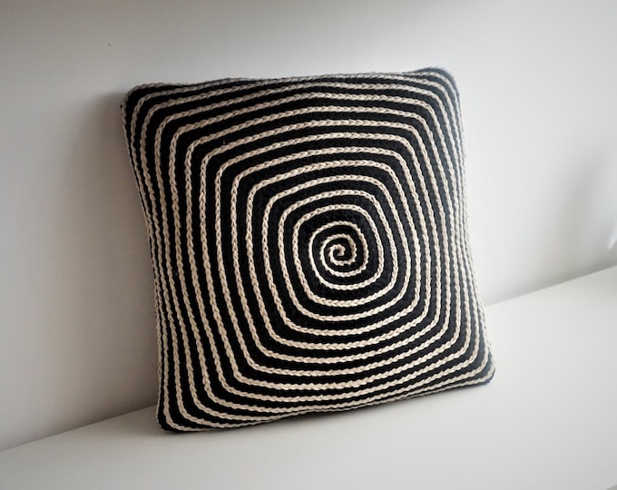 CROCHET PATTERN, Spiral  Pillow Pattern, Crochet Pillow Pattern, Pillow Cover Pattern, Crochet, Pattern, Pillow Pattern, Patterns