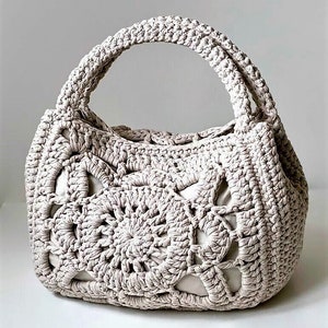 CROCHET PATTERN  Astrid Bag Crochet Bag Pattern Tote Pattern  woman bag, shopping bag, summer bag beach bag, handbag, crochet shoulder bag