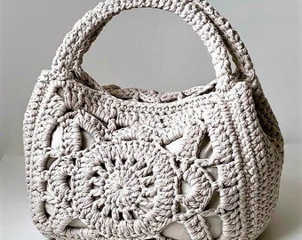 PATRON AU CROCHET Astrid Bag Crochet Bag Pattern Fourre-tout pour femme, sac shopping, sac d'été, sac de plage, sac à main, sac à bandoulière au crochet