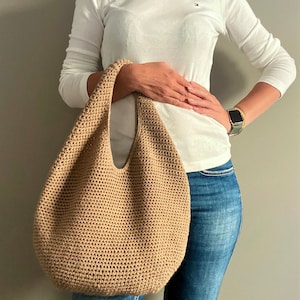 CROCHET PATTERN ALBA Crochet Bag Pattern Wool Bag crochet purse  woman bag shopping bag summer bag beach bag, handbag