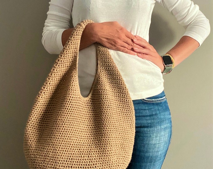 CROCHET PATTERN ALBA Crochet Bag Pattern Wool Bag crochet purse  woman bag shopping bag summer bag beach bag, handbag