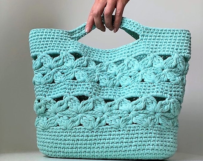 CROCHET PATTERN Siril Bag Crochet Bag Tote Pattern crochet purse  woman bag, shopping bag, summer bag beach bag, handbag