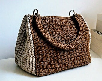 CROCHET PATTERN Crochet Bag Pattern Tote Pattern crochet purse  woman bag, shopping bag, summer bag beach bag, handbag, crochet market bag