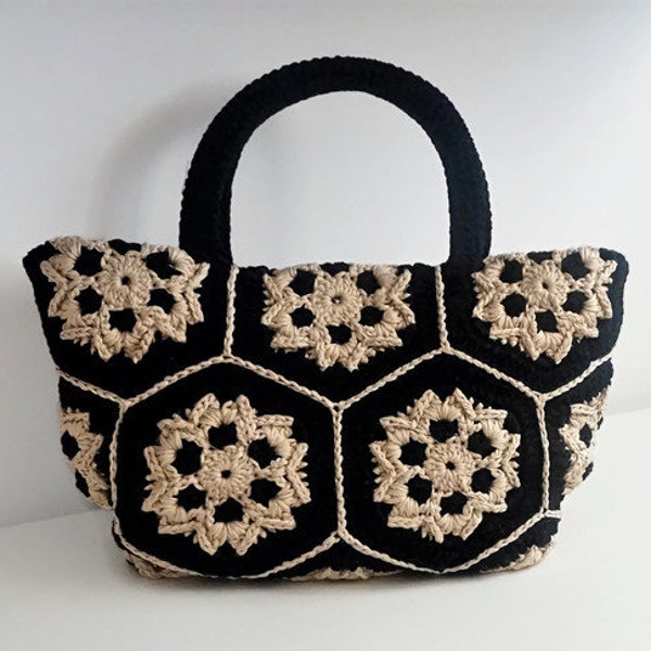 CROCHET PATTERN Crochet Bag Pattern Tote Pattern crochet purse  woman bag, shopping bag,  handbag, crochet shoulder bag, market bag