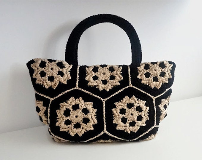 CROCHET PATTERN Crochet Bag Pattern Tote Pattern crochet purse  woman bag, shopping bag,  handbag, crochet shoulder bag, market bag