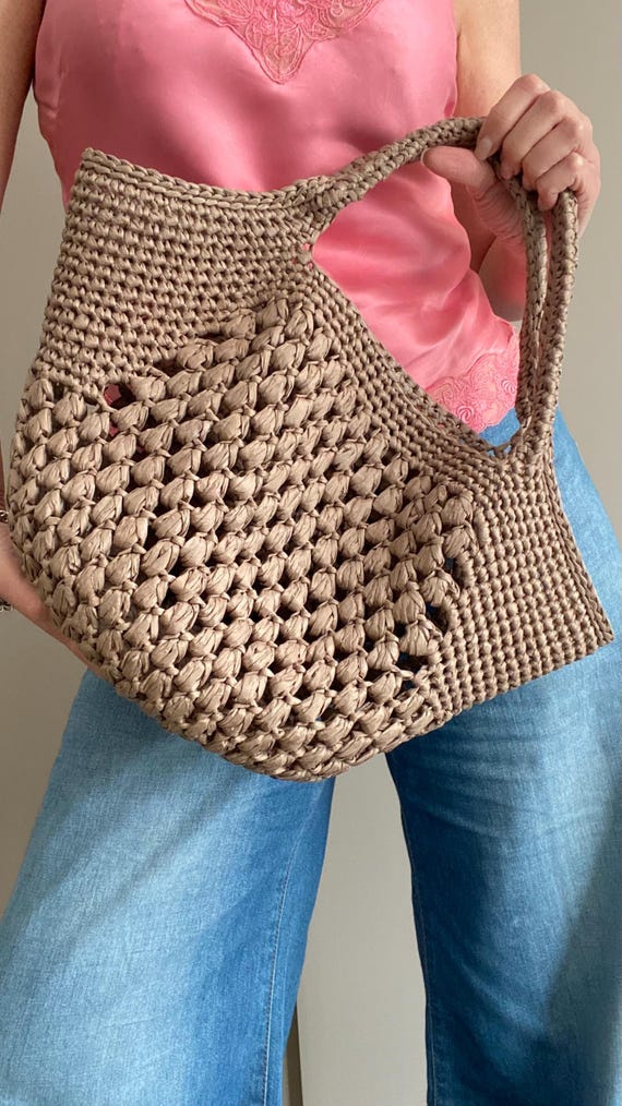 CROCHET PATTERN Valencia Bag Crochet Bag Tote Pattern crochet purse  woman bag, shopping bag, summer bag beach bag, handbag
