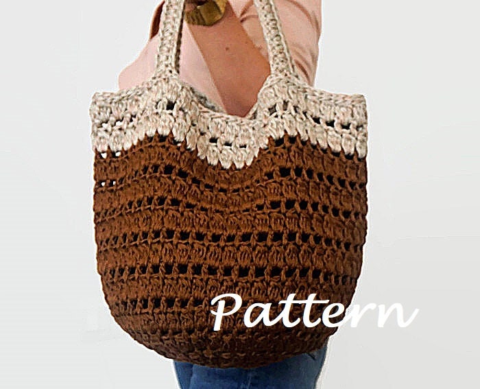 CROCHET PATTERN Crochet Bag Pattern Tote Pattern Crochet Purse - Etsy
