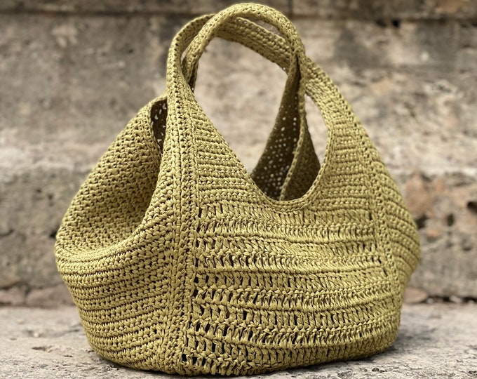 CROCHET PATTERN LIMA Bag Crochet Bag Pattern Wool Bag crochet purse  woman bag shopping bag summer bag beach bag, handbag Raffia Bag