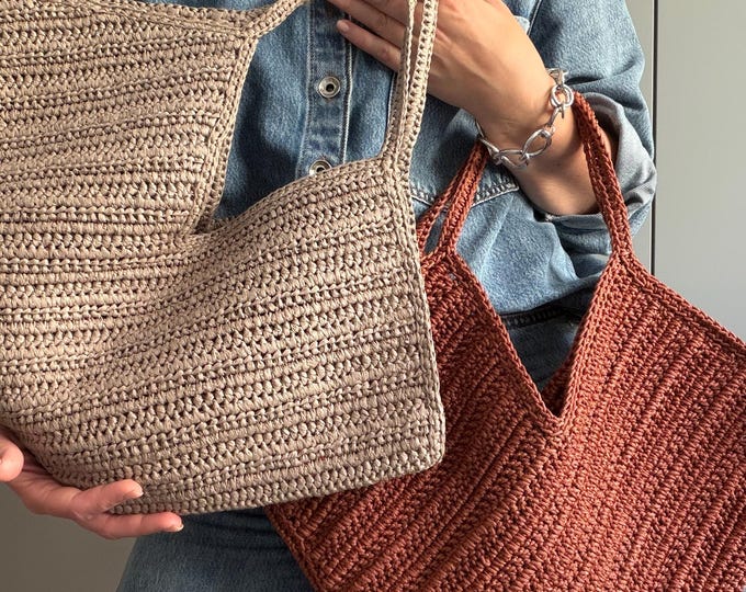 CROCHET PATTERN MIRA Bag Crochet Bag Pattern Wool Bag crochet purse  woman bag shopping bag summer bag beach bag, handbag Raffia Bag