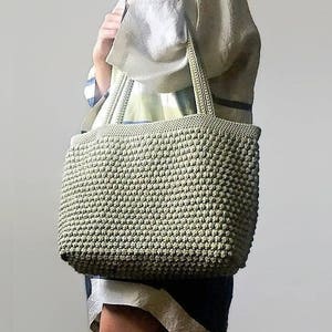 MOTIF DE CROCHET Sac fourre-tout au crochet pour femme, sac à main au crochet, sac shopping, sac d'été, sac de plage, sac à main, sac à bandoulière au crochet