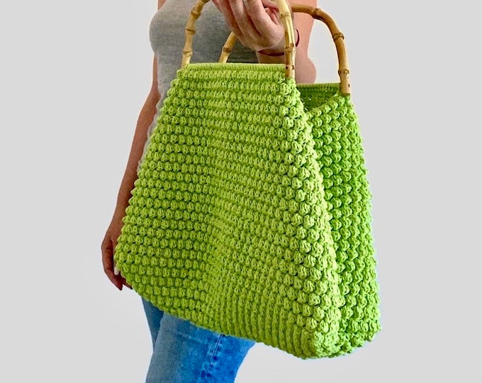 CROCHET PATTERN Sabaudia Bag Crochet Bag Pattern Tote Pattern crochet purse  woman bag, shopping bag, summer bag beach bag, handbag, crochet